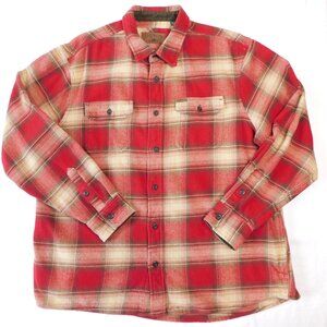 Orvis Big Bear Heavyweight Double Brushed Flannel Button Down Shirt | EUC | XXL